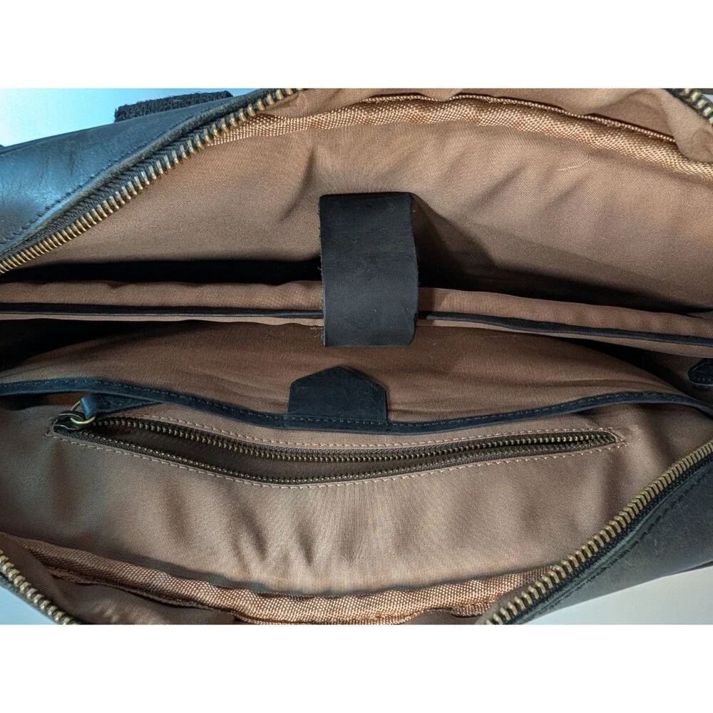 Luxorro Large Leather Briefcase 15